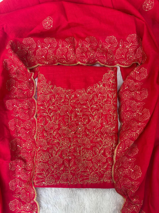 Vichitra silk salwar unstiched|VSS01