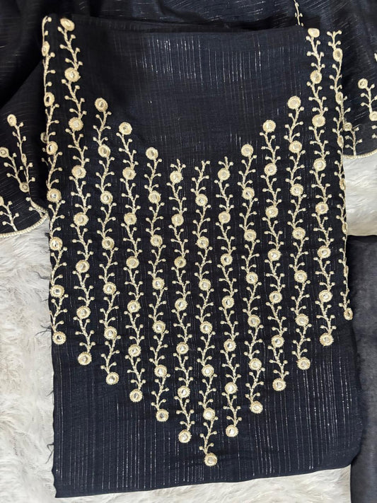 Lurex Chanderi salwar material unstitched