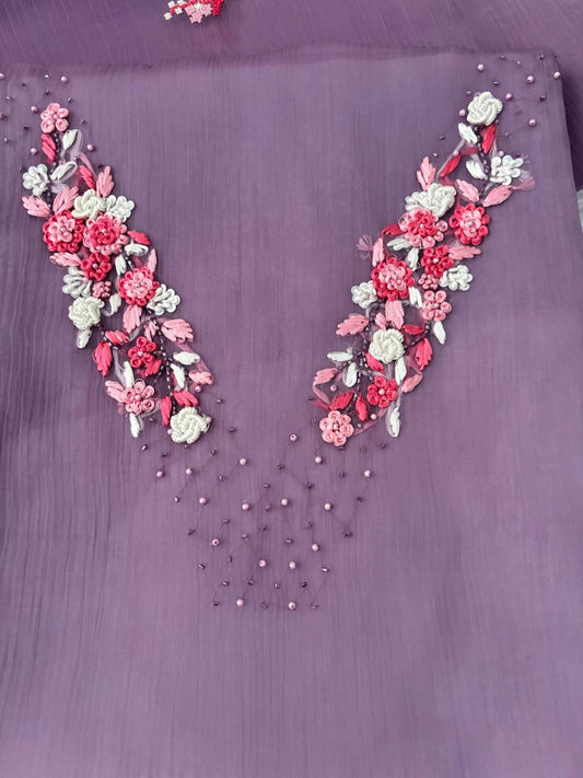 Premium Organza salwar unstitched|ORGS01