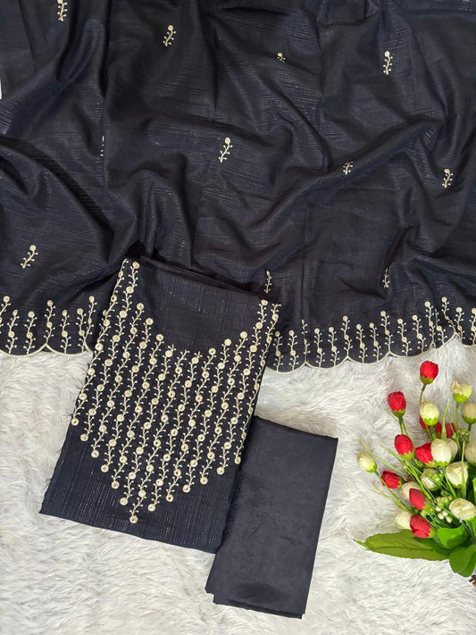 Lurex Chanderi salwar material unstitched